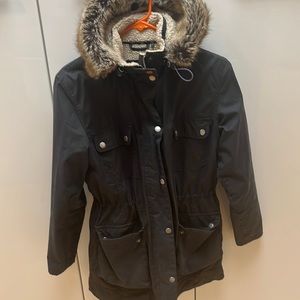 Barbour Women’s Parka - black, size 6